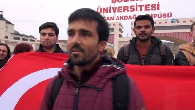 batil -  Bozok Üniversitesi’ndeki yabancı uyruklu öğrencilerden Zeytin Dalı Harekatı’na destek  Videosu