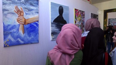 belgesel - Gazze'de göç konulu sergi - HAN YUNUS Videosu