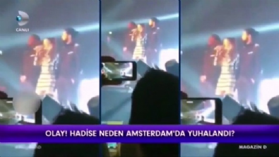 amsterdam - Hadise sahnede yuhalandı  Videosu