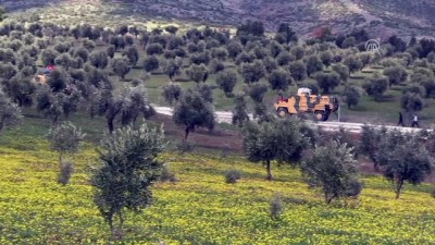 askeri arac - Afrin bölgesinde belirlenen terör hedefleri ateş altına alındı - KİLİS Videosu