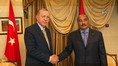  - Cumhurbaşkanı Erdoğan, Moritanya Cumhurbaşkanı Abdulaziz İle Görüştü