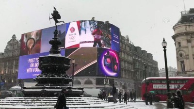 soguk hava dalgasi - İngiltere'de kar ve don hayatı olumsuz etkiliyor - LONDRA Videosu