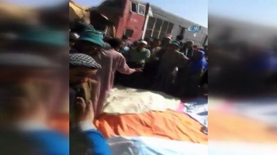 yolcu treni -  - Mısır'da Tren Kazası: 10 Ölü Videosu
