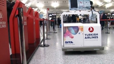 robot -  THY yolcularının bagajlarını robot “Leo” taşıyacak  Videosu