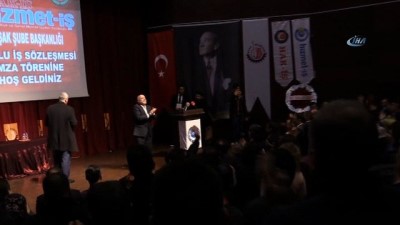 imza toreni -  Uşak Belediyesi'nde toplu sözleşmeye imzalar atıldı  Videosu