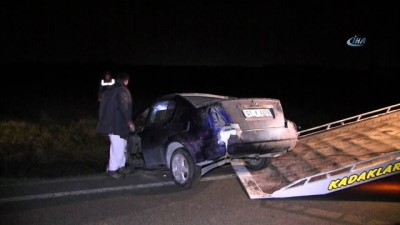 direksiyon -  Otomobil takla attı: 4 yaralı Videosu