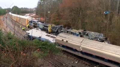 yolcu treni -  - ABD'deki tren kazasında yaralı sayısı 116’ya yükseldi Videosu