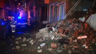 asiri yagis -  Şişli’de aşırı yağmur nedeniyle iki katlı bina çöktü  Videosu