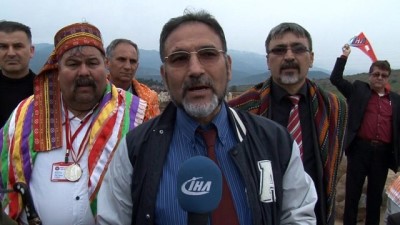 mezar taslari -  Yörükler sınırdaki Kayı Boyu Mezarlığını ziyaret edip Mehmetçiğe destek verdi  Videosu