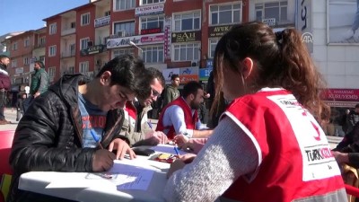 kan bagisi - Zeytin Dalı Harekatı'na kan bağışı ile destek - AKSARAY Videosu