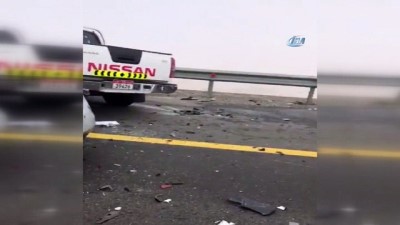 hasar tespit -  - Abu Dabi’de sisten onlarca araç birbirine girdi Videosu