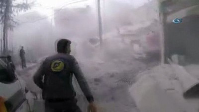 hava saldirisi -  - Rusya ve Suriye uçakları Doğu Guta’yı bombaladı: 50 ölü Videosu