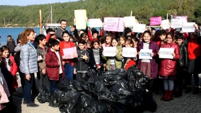 Bodrum'da deniz dibi ve kıyı temizliği - MUĞLA