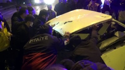 Çorum'da iki otomobil çarpıştı: 2 yaralı