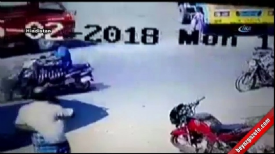 Kamyon kadını böyle ezdi 