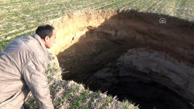 Konya'da yeni obruk oluştu 