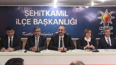 il kongresi - Adalet Bakanı Gül, AK Parti Şehitkamil İlçe Başkanlığı'nı ziyaret etti - GAZİANTEP  Videosu