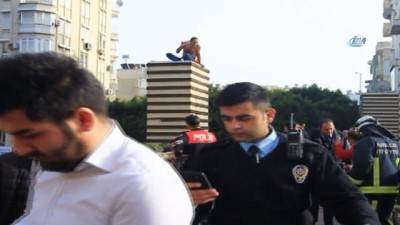 bedensel engelli -  Antalya’da üst geçitte benzinli intihar girişimi Videosu