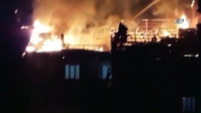  Malatya’da çatı yangını 