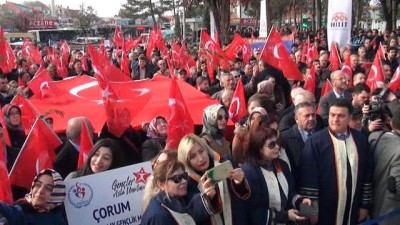 basin aciklamasi -  Çorum’da Afrin’e destek mitingi Videosu