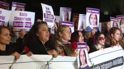 kadin cinayetleri - Şişli'deki cinayeti protesto edildi - İSTANBUL Videosu