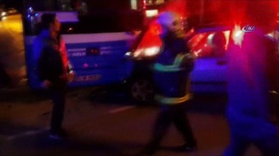  7 öğrencinin yaralandığı otobüs kazası kamerada 