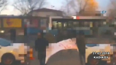 sinir otesi -  Afrin operasyonunu yol kapatarak protesto eden MLKP’lilerin yakalanma anı kamerada  Videosu