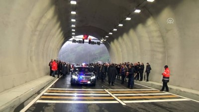 dusunur - Bakan Arslan ve Bak Cankurtaran Tüneli'ni ulaşıma açtı (2) - ARTVİN  Videosu