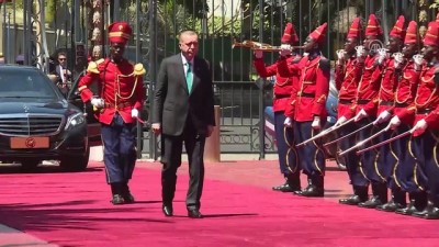 Cumhurbaşkanı Erdoğan Senegal'da - Karşılama töreni - DAKAR