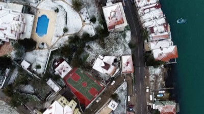  İstanbul'da beyaz örtü havadan görüntülendi 