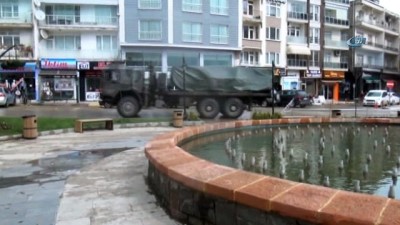  Sinop’a gelen askeri araçlar dikkat çekti 