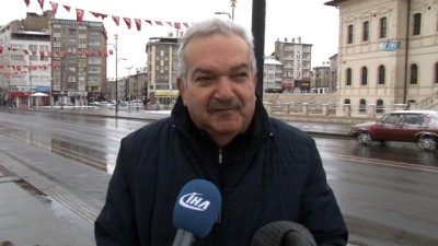  Sivaslılar bahara kar yağışıyla girdi 