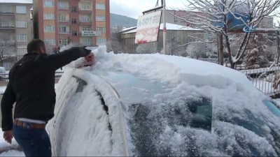  Yozgat'ta kar sevinci 