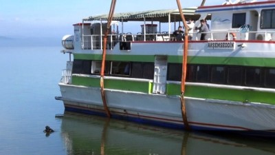 korfez -  'Akşemsettin' İznik Gölü'nden çıkartıldı Videosu