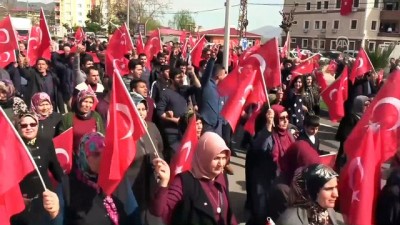 gorme engelliler - Erzincan Belediyesi Mehteran Takımı eşliğinde Zeytin Dalı Harekatı'na destek yürüyüşü - HATAY Videosu