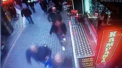 kuruyemis -  Polis ile bıçaklı saldırgan arasındaki kovalamaca kamerada Videosu