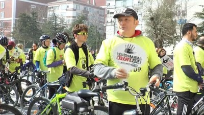 pazar gunu -  300 bisikletli “İstismara Dur” dedi  Videosu