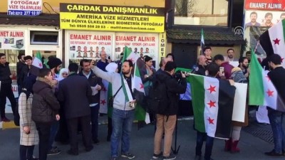yasam mucadelesi - 'Doğu Guta' protestosu - İSTANBUL  Videosu