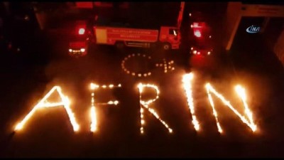 cenin -  Malatya itfaiyesinden Afrin ateşi  Videosu