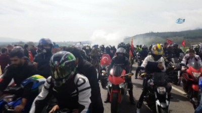 dera -  Motosiklet tutkunlarından Zeytin Dalı Harekatına destek Videosu