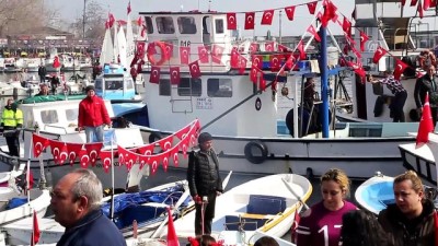balik avi - Zeytin Dalı Harekatı'na destek için denizde tur attılar - TEKİRDAĞ Videosu