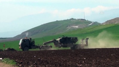 teror orgutu - Zeytin Dalı Harekatı - Takviye için gönderilen askeri araçlar Hatay'a geldi  Videosu