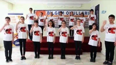 isitme engelliler -  Öğrenciler İstiklal Marşı'nı işaret dili ile okudu Videosu