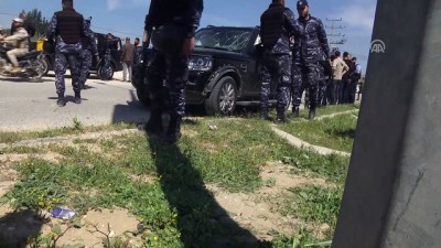 patlama sesi - Filistin Başbakanının konvoyuna bombalı saldırı - GAZZE  Videosu
