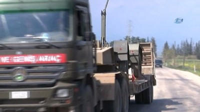 askeri arac -  Seyyar yüzücü hücum köprüleri Afrin yolunda  Videosu