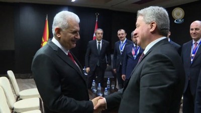  - Başbakan Yıldırım, Makedonya Cumhurbaşkanı Ivanov ile görüştü