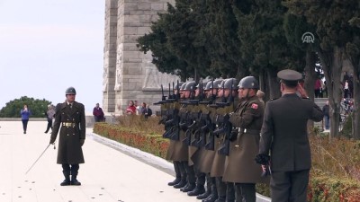 Şehitler Abidesi'nde gerçekleştirilecek törenler için provalar tamamlandı - ÇANAKKALE