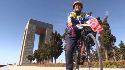 Ankara'dan Çanakkale'ye 15 yıldır pedal çeviriyor - ÇANAKKALE 