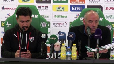 Bursaspor-Demir Grup Sivasspor maçının ardından - Paul Le Guen/ Samet Aybaba - BURSA