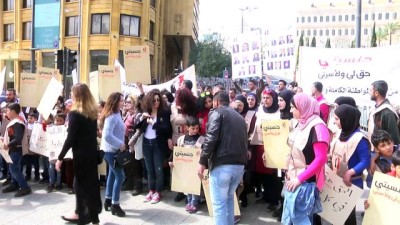 vatandaslik - Lübnan'da 'vatandaşlık hakkı' protestosu - BEYRUT  Videosu